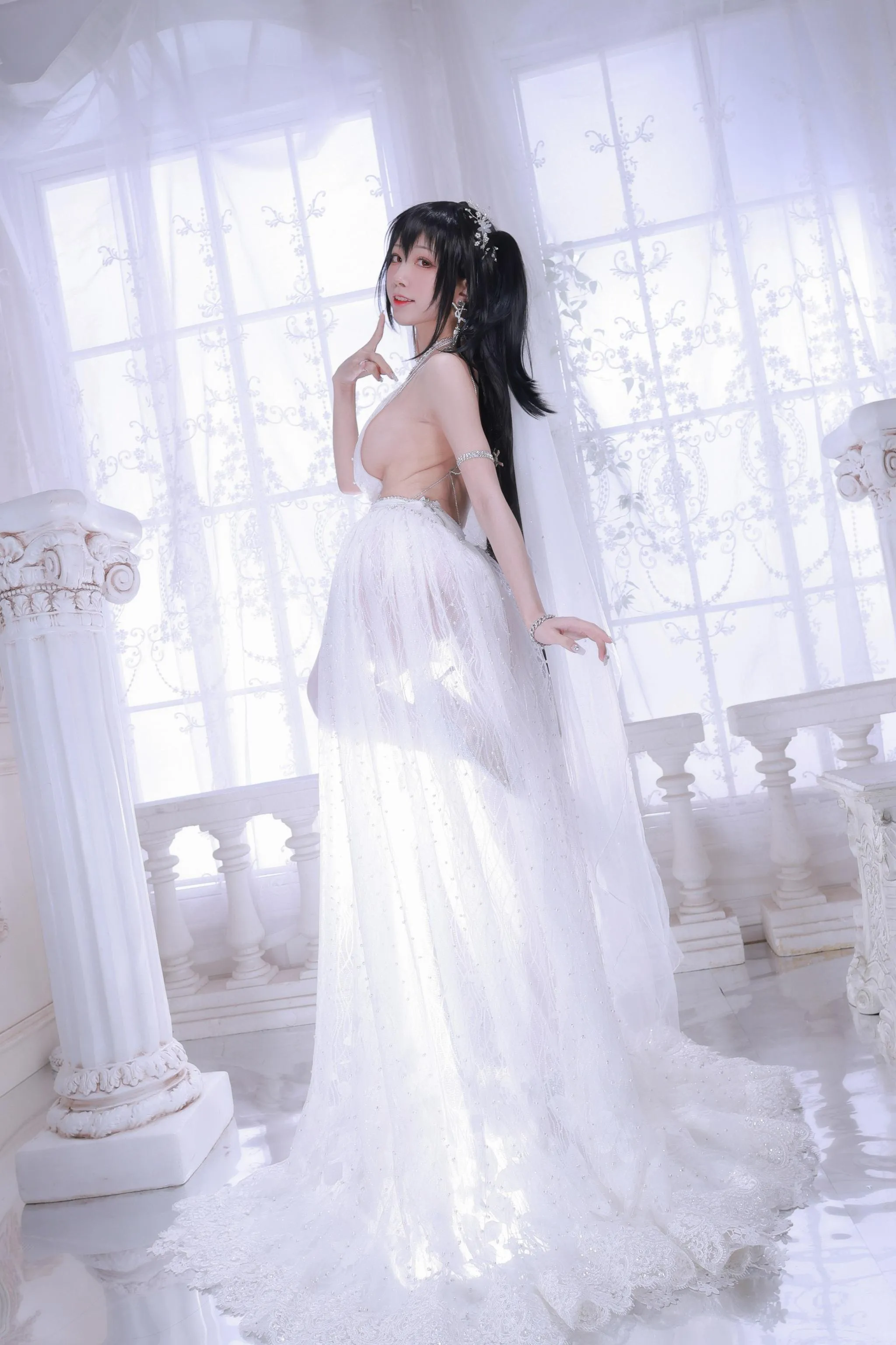 水淼Aqua – NO.101 大凤婚纱 [75P]插图5
